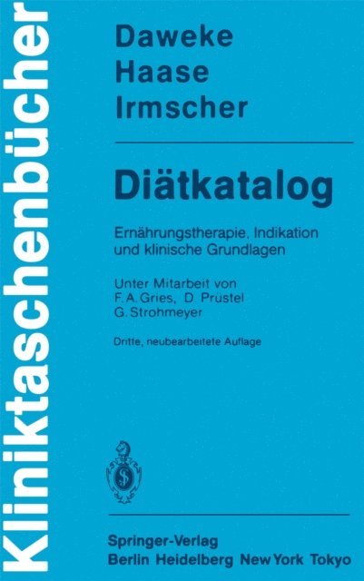 K. Irmscher, J. Haase, H. Daweke - Diätkatalog, E-bok