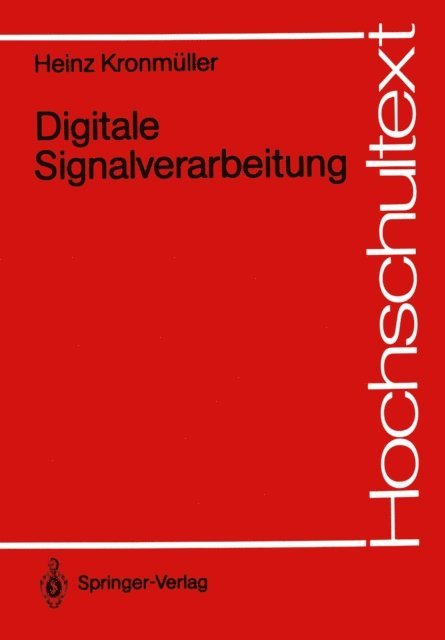 Heinz Kronmuller - Digitale Signalverarbeitung, E-bok