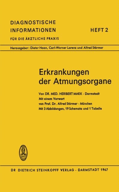 H. Marx - Erkrankungen der Atmungsorgane, E-bok