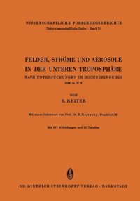 Felder, Ströme und Aerosole in der Unteren Troposphÿre