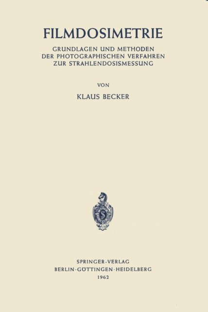 Klaus Becker - Filmdosimetrie, E-bok