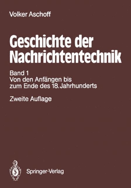 Volker Aschoff - Geschichte der Nachrichtentechnik, E-bok