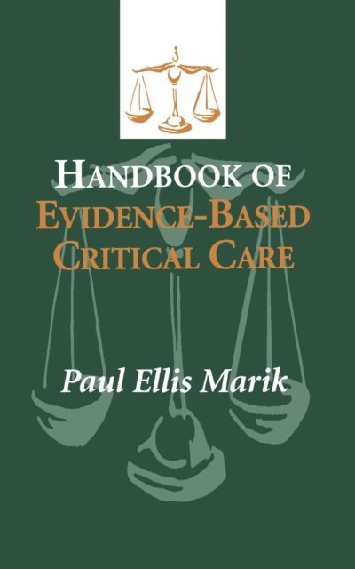 Paul E. Marik - Handbook of Evidence-Based Critical Care, E-bok