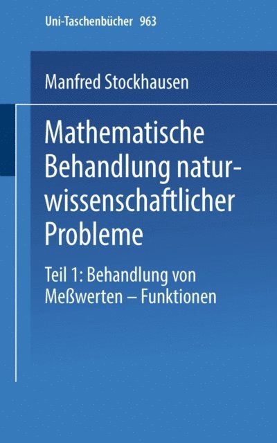 M. Stockhausen - Mathematische Behandlung naturwissenschaftlicher Probleme, E-bok