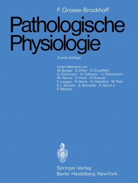 Franz Grosse-Brockhoff - Pathologische Physiologie, E-bok. Tillgänglighet: Lägg i varukorg