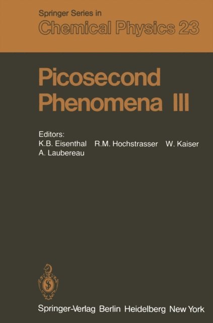 A. Laubereau, W. Kaiser, R.M. Hochstrasser, K.B. Eisenthal - Picosecond Phenomena III, E-bok