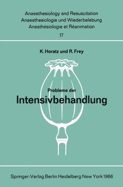 R. Frey, K. Horatz - Probleme der Intensivbehandlung, E-bok