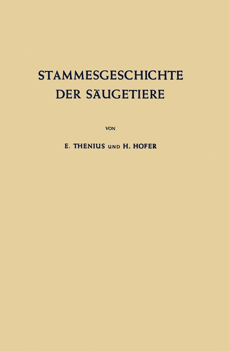 Stammesgeschichte der Säugetiere