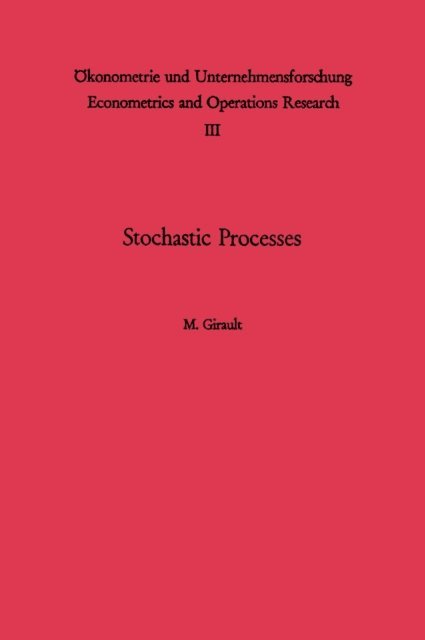 M. Girault - Stochastic Processes, E-bok