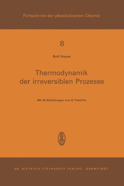 R. Haase - Thermodynamik der Irreversiblen Prozesse, E-bok