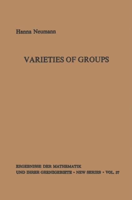 Hanna Neumann - Varieties of Groups, E-bok