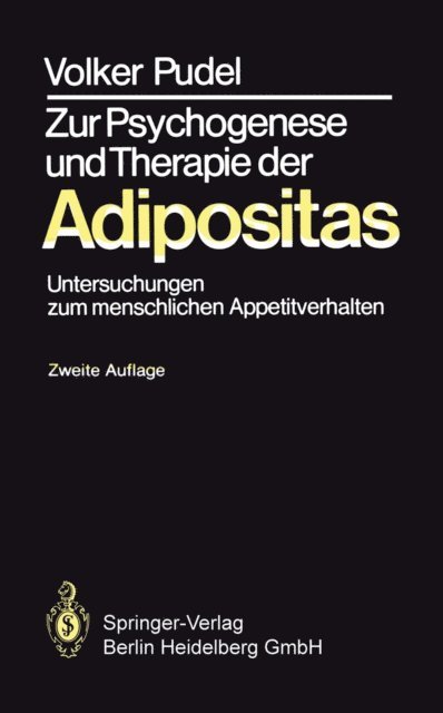 Volker Pudel - Zur Psychogenese und Therapie der Adipositas, E-bok