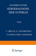 Handbuch der Serodiagnose der Syphilis