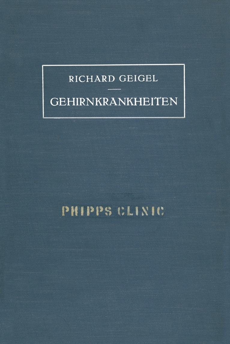 NA Geigel - Gehirnkrankheiten, Häftad