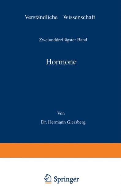Hermann Giersberg, H. Loewen - Hormone, E-bok