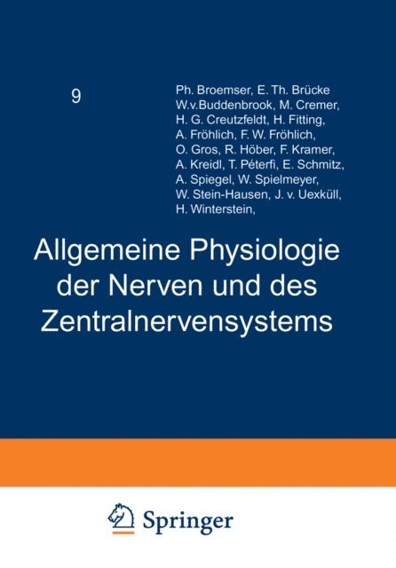 A. Ellinger, G. Embden, G.v. Bergmann, A. Bethe - Handbuch der Normalen und Pathologischen Physiologie, E-bok