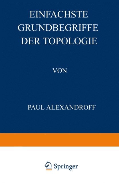 David Hilbert, Paul Alexandroff - Einfachste Grundbegriffe der Topologie, E-bok