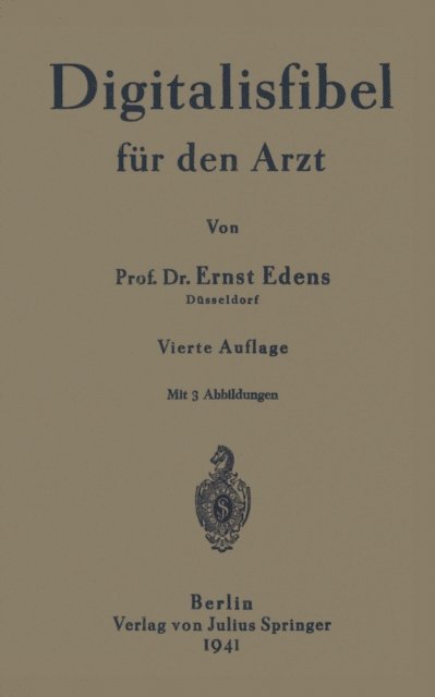 Ernst Edens - Digitalisfibel für den Arzt, E-bok
