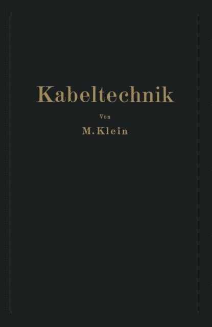 M. Klein - Kabeltechnik, E-bok