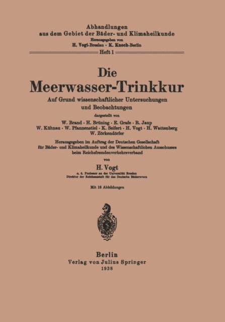 Vogt Vogt - Die Meerwasser-Trinkkur, E-bok