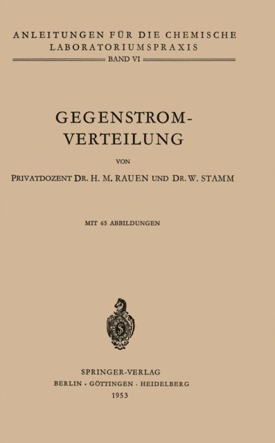 W. Stamm, H. M. Rauen, H. Mayer-Kaupp - Gegenstrom-Verteilung, E-bok