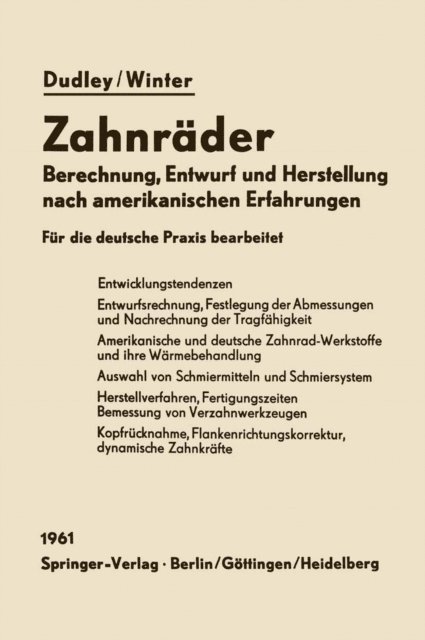 Darle W. Dudley - Zahnräder, E-bok