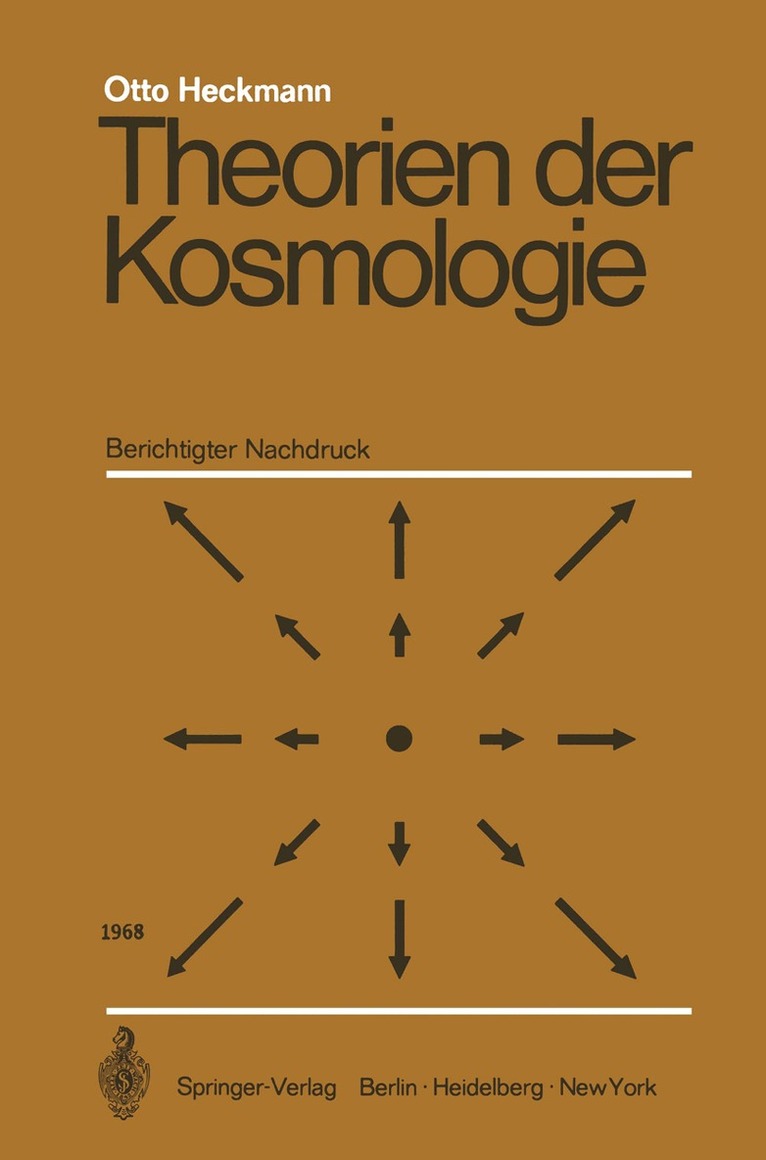 O. Heckmann - Theorien der Kosmologie, Häftad