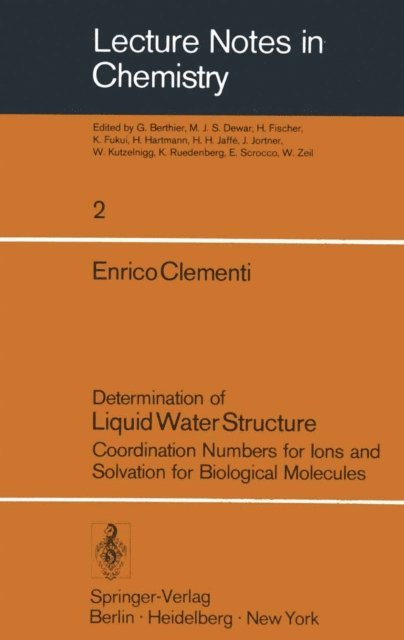 E. Clementi - Determination of Liquid Water Structure, E-bok