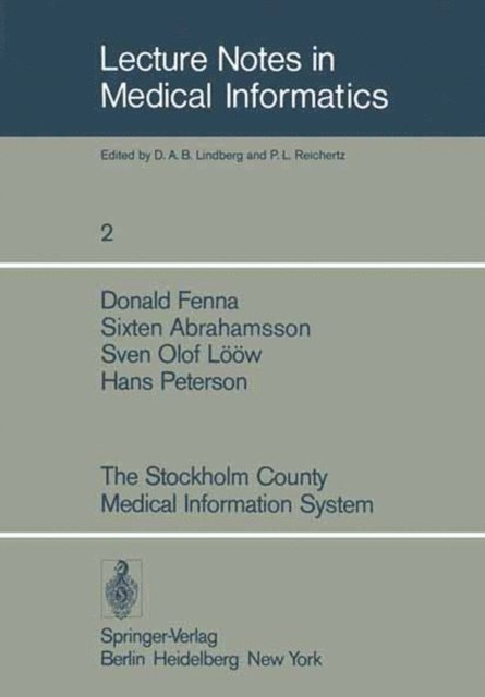 H. Peterson - Stockholm County Medical Information System, E-bok