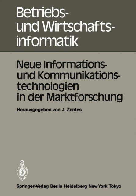 J. Zentes - Neue Informations- und Kommunikationstechnologien in der Marktforschung, E-bok