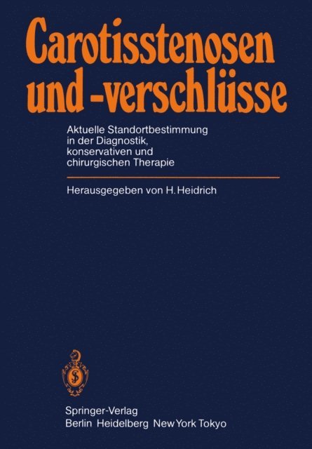 H. Heidrich - Carotisstenosen und -verschlüsse, E-bok