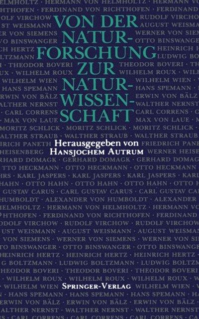 Hansjochem Autrum - Von der Naturforschung zur Naturwissenschaft, E-bok