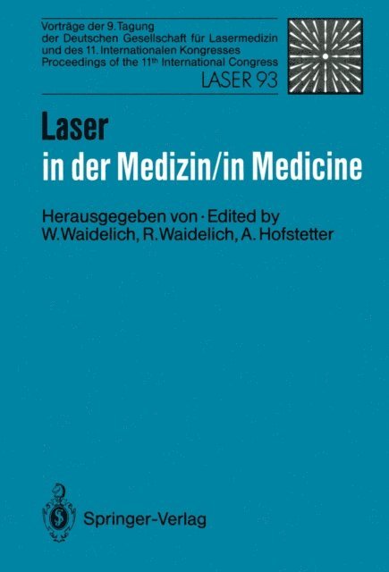 Raphaela Waidelich, Wilhelm Waidelich - Laser in der Medizin / Laser in Medicine, E-bok