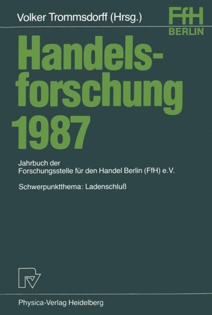 Volker Trommsdorff - Handelsforschung 1987, E-bok