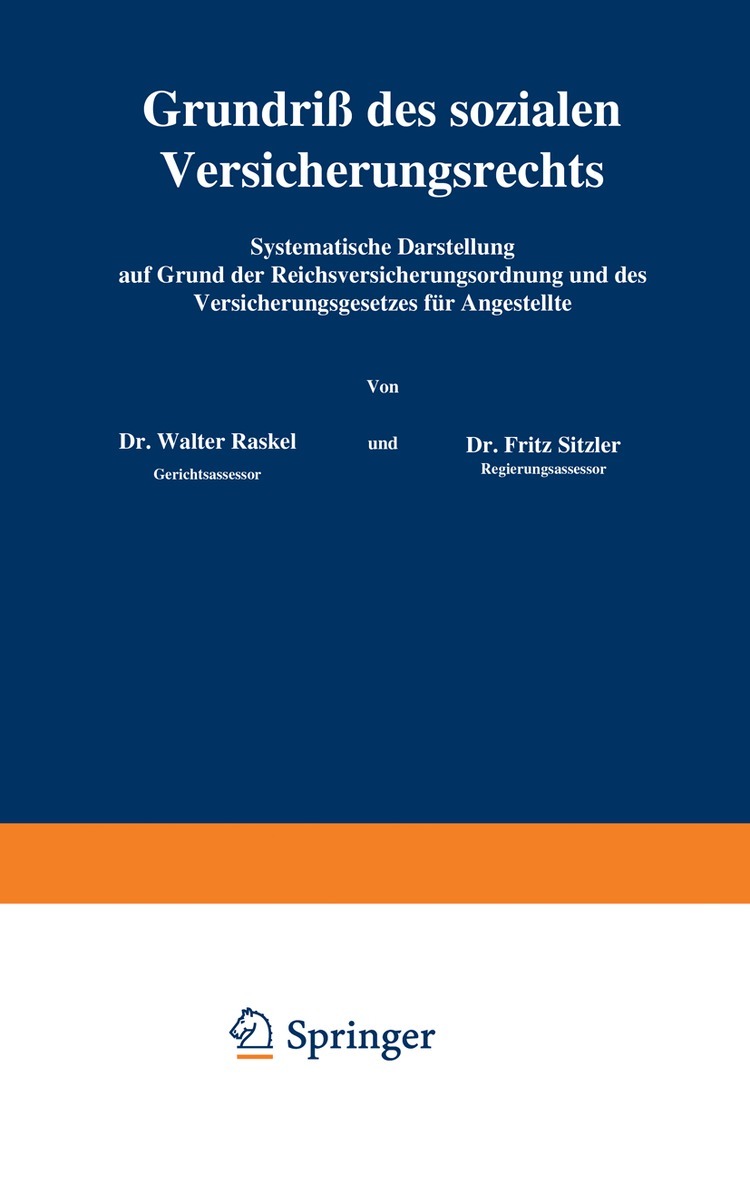 Grundriß des sozialen Versicherungsrechts