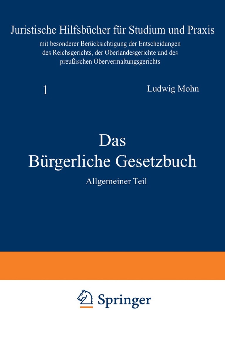 Ludwig Mohn - Das Bürgerliche Gesetzbuch, Häftad. Tillgänglighet: Lägg i varukorg