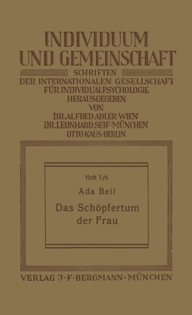 NA Beil - Das Schöpfertum der Frau, E-bok