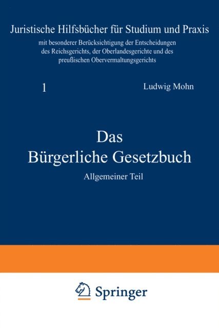 Ludwig Mohn - Das Bürgerliche Gesetzbuch, E-bok. Tillgänglighet: Lägg i varukorg