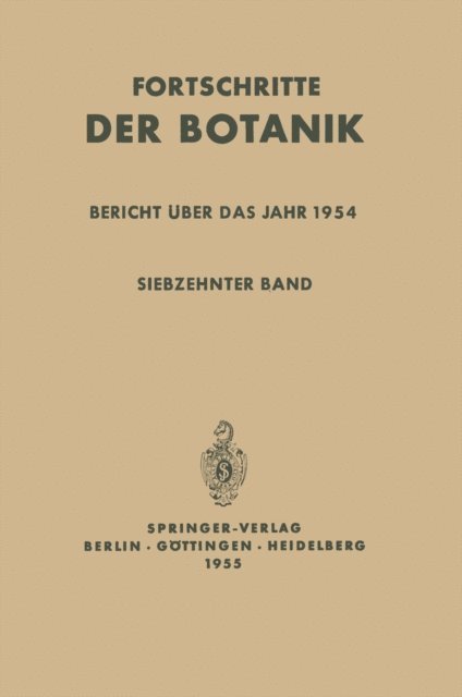 John Cushman, Dennis Francis, Burkhard Budel, Wolfram Beyschlag, Ulrich Luttge - Bericht über das Jahr 1954, E-bok