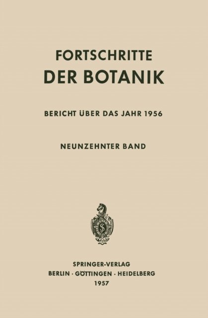 John Cushman, Dennis Francis, Burkhard Budel, Wolfram Beyschlag, Ulrich Luttge - Bericht Über das Jahr 1956, E-bok