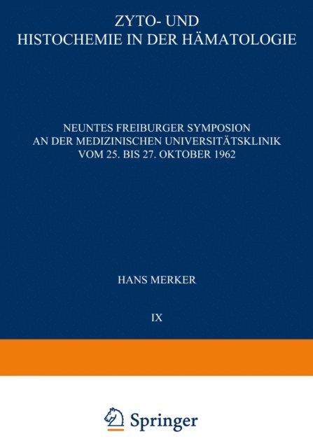 Hans Merker - Zyto- und Histochemie in der Hämatologie, E-bok
