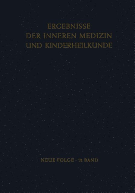 A. Prader, Rudolf Schoen, Ludwig Heilmeyer - Ergebnisse der Inneren Medizin und Kinderheilkunde, E-bok