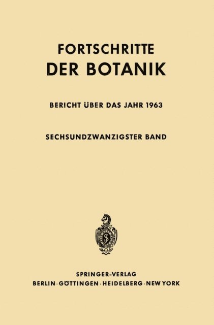 Heinz Ellenberg, Erwin Bunning - Bericht über das Jahr 1963, E-bok