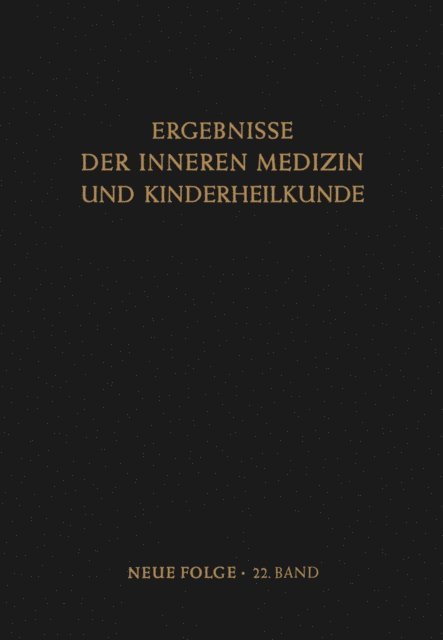 A. Prader, R. Schoen, L. Heilmeyer - Ergebnisse der Inneren Medizin und Kinderheilkunde, E-bok