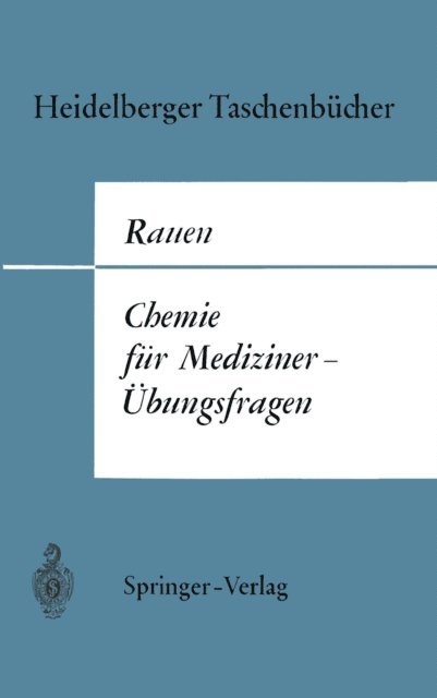 Hermann M. Rauen - Chemie für Mediziner—Übungsfragen, E-bok