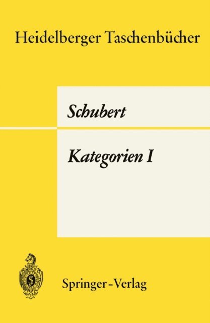H. Schubert - Kategorien I, E-bok