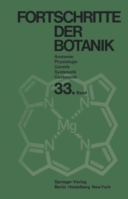 Hubert Ziegler, Peter Sitte, Hermann Merxmuller, Karl Esser, Heinz Ellenberg - Fortschritte der Botanik, E-bok