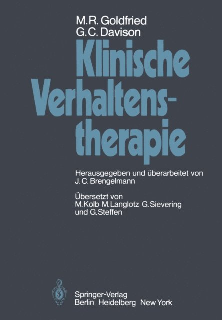 G.C. Davison, M.R. Goldfried, J.C. Brengelmann - Klinische Verhaltenstherapie, E-bok