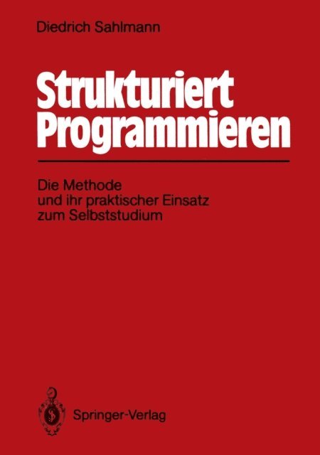 Diedrich Sahlmann - Strukturiert Programmieren, E-bok
