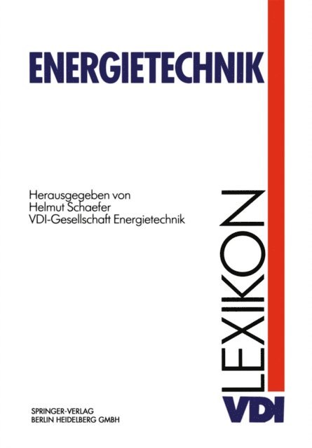 Helmut Schaefer - VDI-Lexikon Energietechnik, E-bok